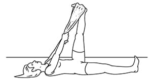 hamstring stretch to prevent back pain