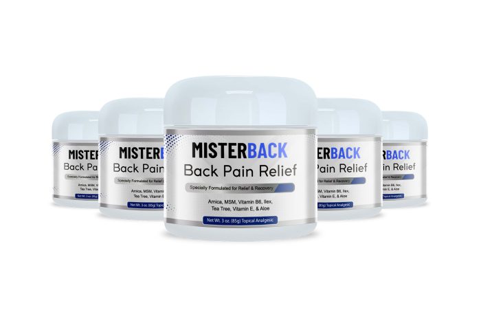 MisterBack Back Pain Cream Value 5-Pack